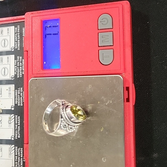 925 lemon quartz ring - Picture 5 of 10
